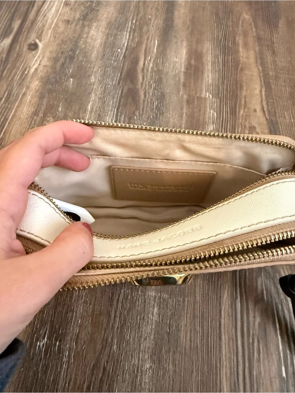 Marc Jacobs beige leather